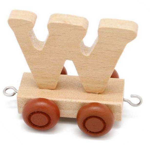 Kaper Kidz Name Train Carriage Letter W